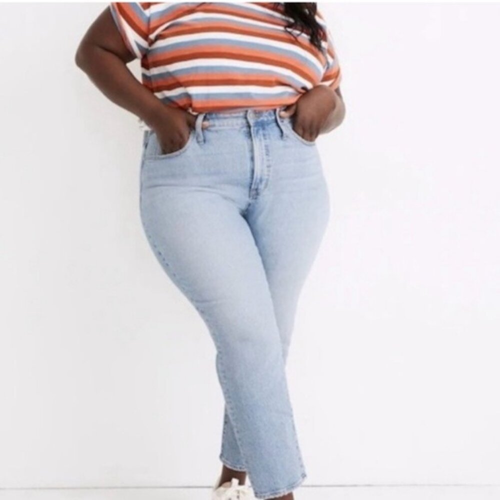 Madewell The Plus Perfect Vintage Jean, Size 28W Light Wash NWT